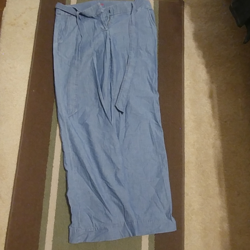 J. crew wide leg blue jeans